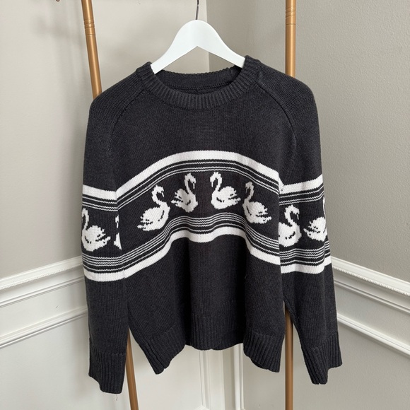The A&F Madeline Swan Crew Sweater - Picture 2 of 4